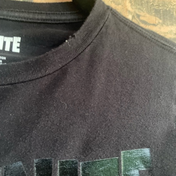 Black Fortnite Hoodie and Shirt Set - Boys Size 8 Medium - Picture 3 of 11